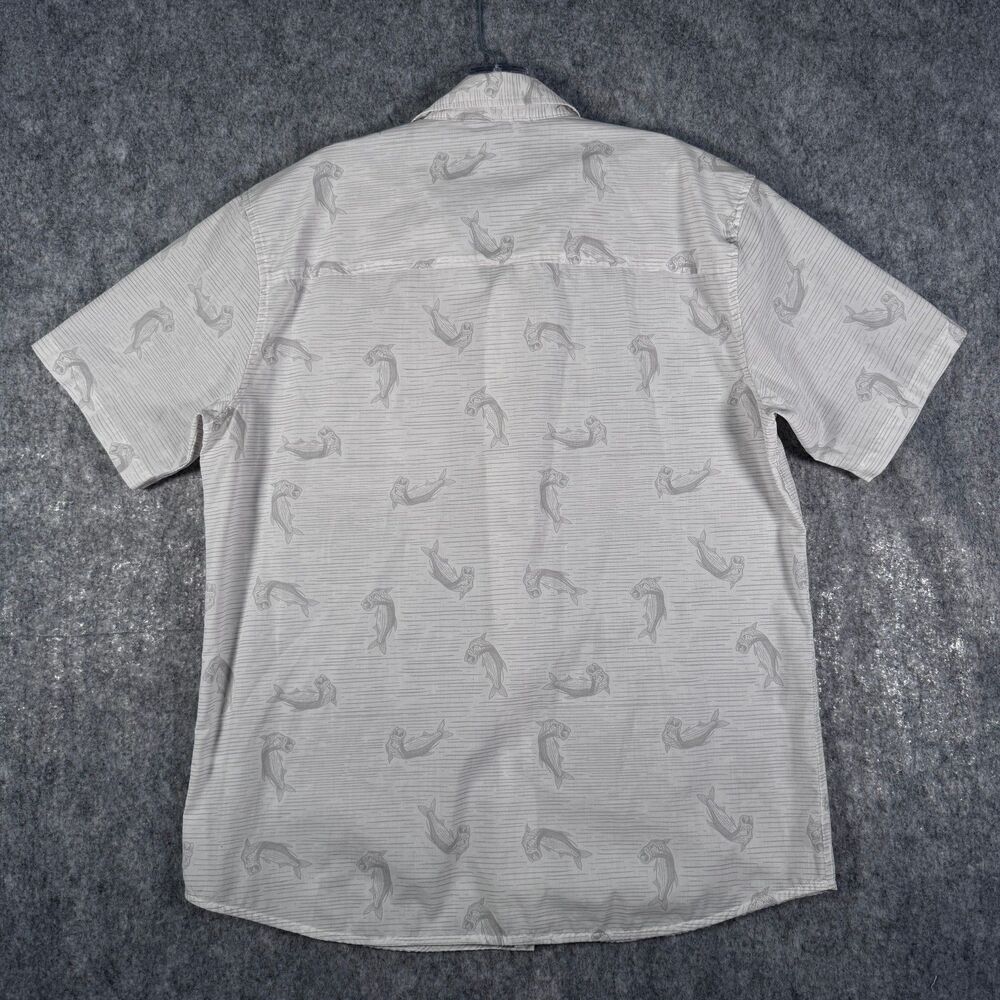 Simms Shirt Mens Size Medium White Short Sleeve Pocket Fishing Lightweight - Picture 11 of 11